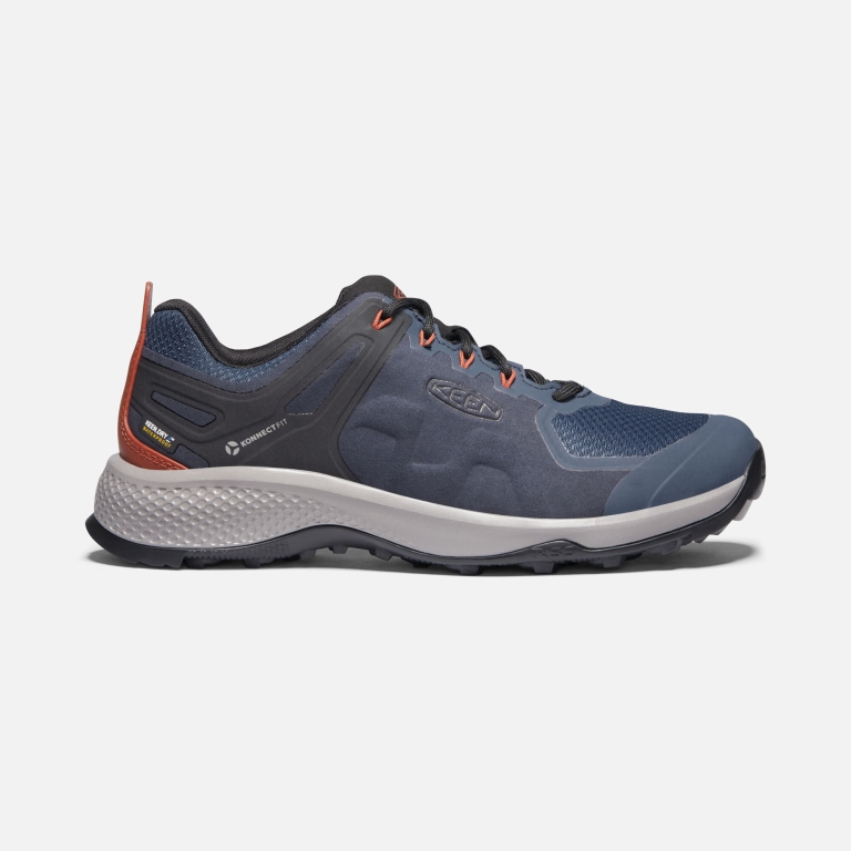 Keen Explore Waterproof Shoes - Men's Blue Footwear